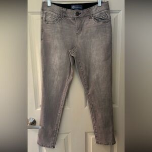 Democracy Ab-solution Mid Rise Stretch Skinny Jean Gray Womens Sz. 6